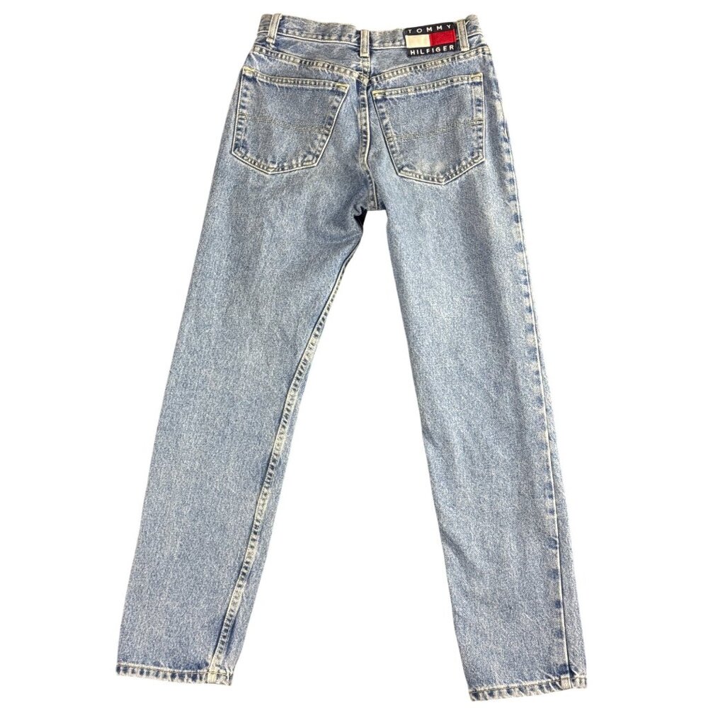 Vintage 90's Tommy Hilfiger Jeans Womens 7 High Rise Classic Americana Y2K Retro - Picture 2 of 10